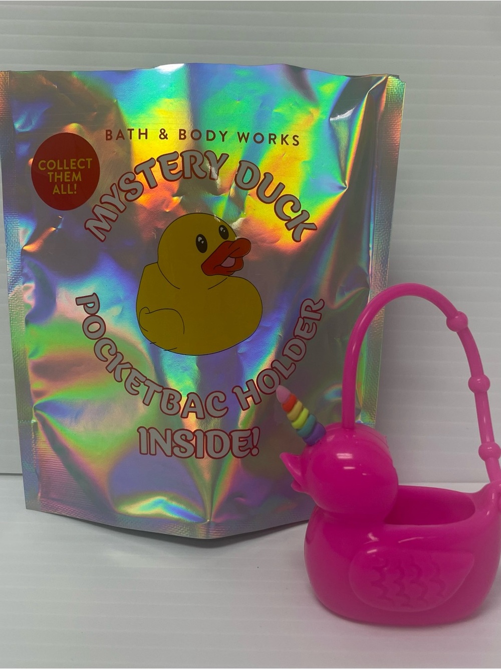 Bath & Body Works Pink Unicorn Mystery Duck PocketBac Holder